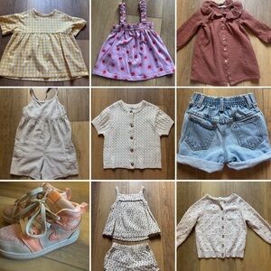 9 piece lot- 4-6T Hannah Anderson, Jamie Kay, Nike, H&M vintage lot/ purge
